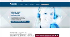 Desktop Screenshot of acticall-centredecontacts.com